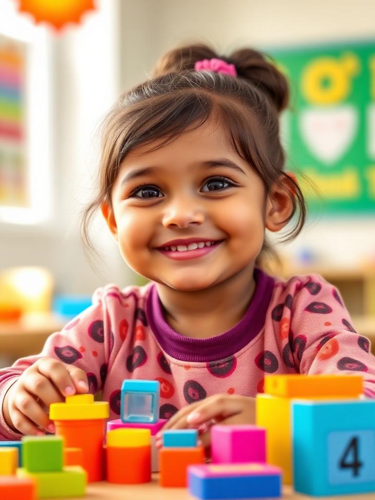 Happy child at Little Butterfliez preschool