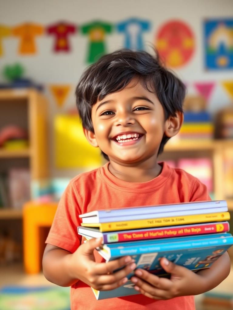 Happy child at Little Butterfliez preschool