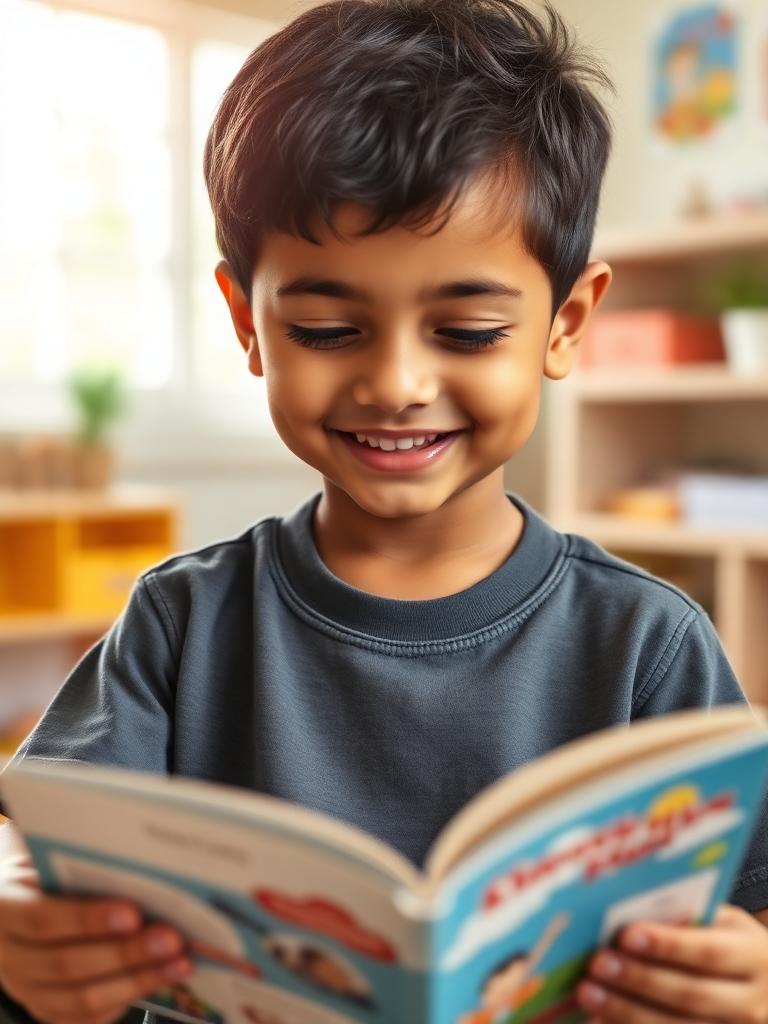 Happy child at Little Butterfliez preschool